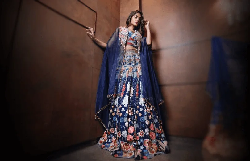 Blue Indowestern Set